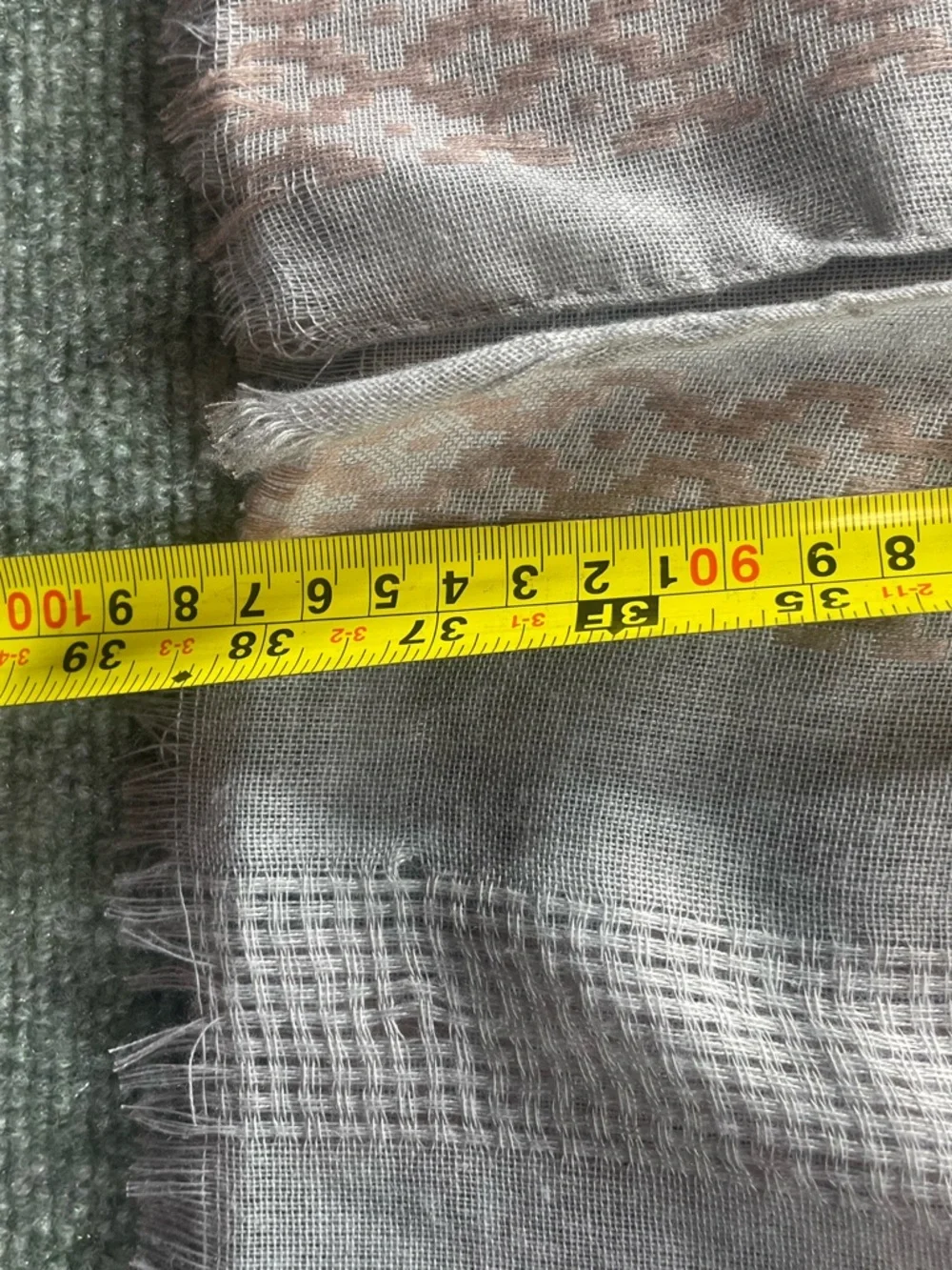 Light Gray & Beige Patterned Women's Wrap‎ Scarf